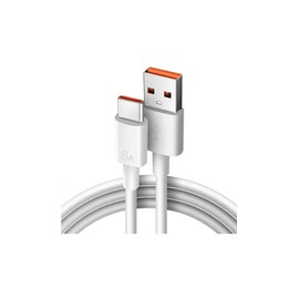 Type-C Usb-C 67w Max 6A Hızlı Şarj USB Kablosu, Beyaz 2 Metre
