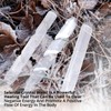Natural Solution Selenite Healing Crystals, 2 Wands with 1 Massage