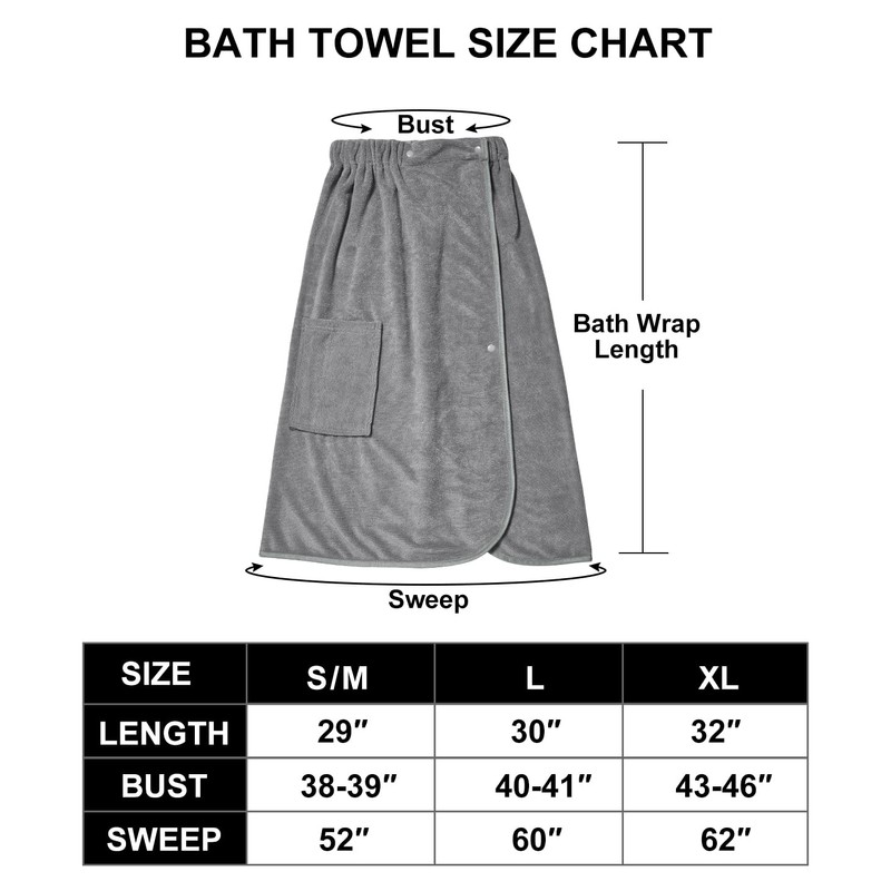 Knuffnee Wrap Towel for Women Body Wrap Bathrobe Shower Wrap