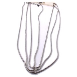 V G S Eternity Fashions Head Jewelry ~ Silvertone Double Strand Head Chain Headband (JH1018-SIL)