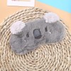 LHKJ Cute Animal Fluffy Sleeping Eye Mask, Soft Plush Blindfold