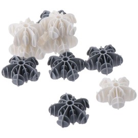 couponhub Pet Hair Remover for Laundry, 10 PCS Silicone Clothes Hair Cleaning Tool for Washing Machine, Snow Flower Style Dog Cat Fur Catcher Balls, Reusable Home Gadgets