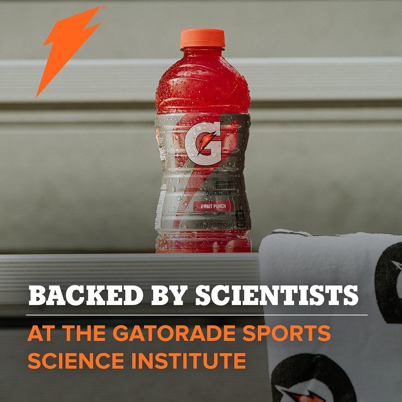 Gatorade Thirst Quencher,Fruit Punch, 12 Fl Oz (Pack of 12)