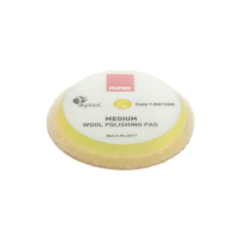 RUPES Bigfoot 9.BW150M Medium Grit Wool Polishing Pad for Use