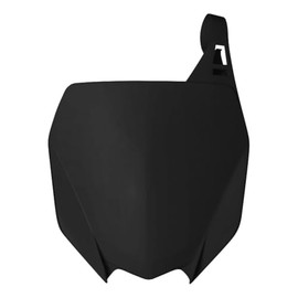 Acerbis Front Number Plate Black - Fits: Yamaha YZ450F 2018