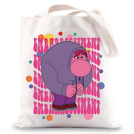 JNIAP Embarrassment Emotions Tote Bag Embarrassment Emotions Gift Embarrassment Cartoon Shoulder Bag (Embarrassment tb)