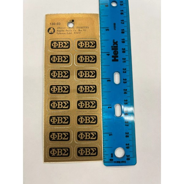 Phi Beta Sigma Set of 16 Stickers Outside Window/Opaque Surface