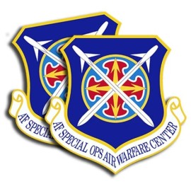 Air Force Special Ops Warfare Sticker Military Dye Cut Decal - 2 Pack 5inch tall