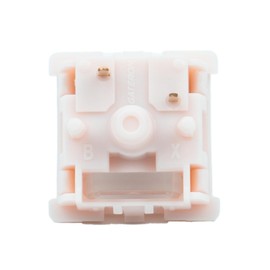 GATERON スムージーシリーズ キーボードスイッチ リニアタクタイルサイレントRGB LED 5ピン 工場出荷時潤滑フルPOMキースイッチ MXメカニカルキーボード(110、ストロベリー)用