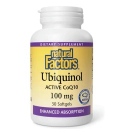 Natural Factors Ubiquinol Coq10 Activa 100mg 30softgels Sfn
