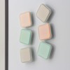 Quartet Square Magnets, Assorted Colours Include Light Grey, Light Pink,