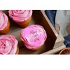 6x Valentine's Day Acrylic Cupcake Toppers Heart shaped Tags Valentines