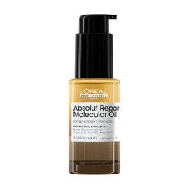 L'Oreal Professionnel Absolut Repair Molecular Aceite Bifásico 30ml | Repara hasta 2 años de daño en un solo uso | Para cabello muy dañado.