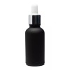 Meliars Gotero 50 Ml Frasco Negro Matizado Bulbo Plata (10 Pzs)