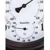 Indoor Outdoor Thermometer - Premium Steel Wall Thermometer Hygrometer for
