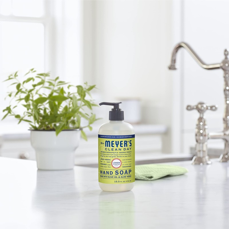 MRS. MEYER'S CLEAN DAY Liquid Hand Soap, Cruelty-Free Hand Wash