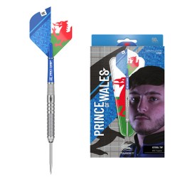Target Darts Lewy Williams Gen 1 23G 90% Tungsten Steel Tip Darts Set, Silver and Blue, 190163