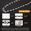 Kaberalty Chainsaw Chain 16 Inch 3/8" LP Pitch .043" Gauge