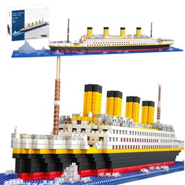 ZHEYU Modelo Titanic de Bloques microset, Kit De Construcción 1860+ Piezas, Juguete Educativo,3D Juego de Bloques de construcción, Adecuado Día del Niño,Regalos para Adultos,Regalos de Cumpleaños