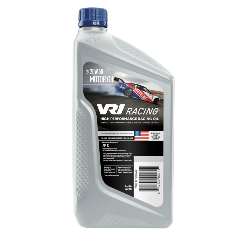 Valvoline VR1 Racing SAE 20W-50 Motor Oil 1 QT, Case