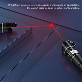Visual Fault Locator Fiber Optic Cable Tester Tools 60MW 60KM VFL Fiber Optic Cable Fault Tester FC SC ST Interface Non-Contact Fiber Test Pen