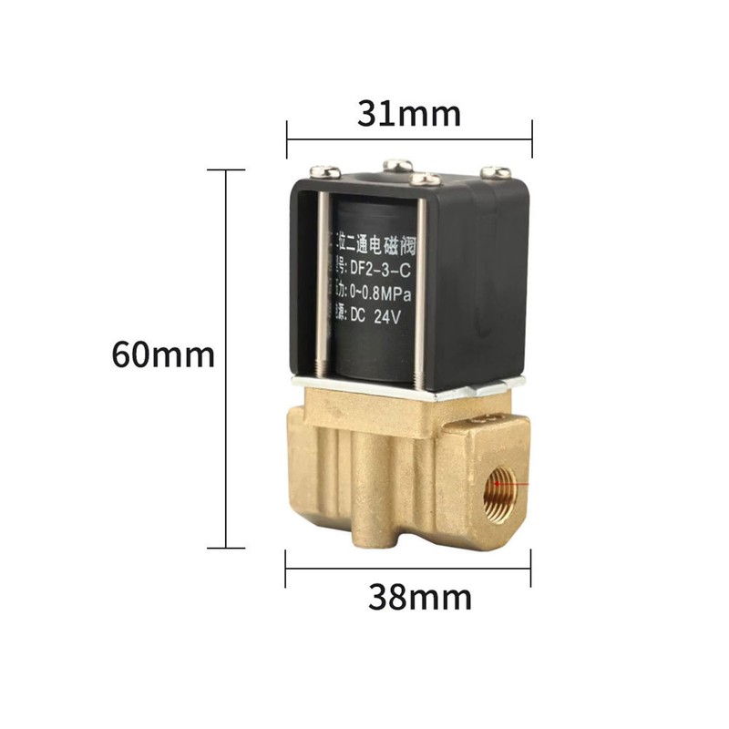 Electric Solenoid Valve Brass 2 Position 2 Way 24V for
