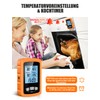 CIRYCASE Digital Meat Thermometer, Quick and Precise Read Oven Thermometer