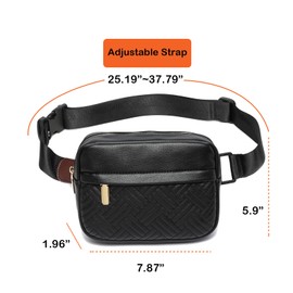 Cute Fanny Packs for Women，Waist Belt Bag Purse for Women. Vegan Leather Women's Fanny Pack