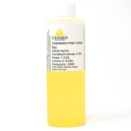 Cinnamon Pine Cones Fragrance Oil (8oz Bottle) | Candle Making, Soap Making, Room Sprays, Bath Bombs, Lotion, Car Fresheners, Wax Melts | Candeo Candle Supply