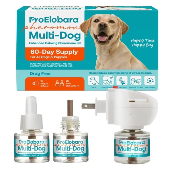 ProElobara Dog Calming Pheromone Diffuser Dog Calming Pheromones Plug Reduces
