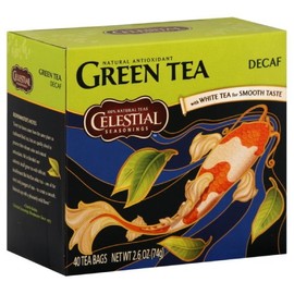 Celestial Seasonings Green Tea DECAF Box, 40-count (Pack of3)