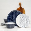 Bzyoo 12-Piece Melamine Dinnerware Set - Spidy | Lightweight, Durable,