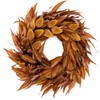 24Inch Artificial Fall Wreath for Front Door Decor Money Leaf