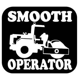 Compactor Sticker Smooth Operator OS 222 vinyl 6" Decal Road Roller