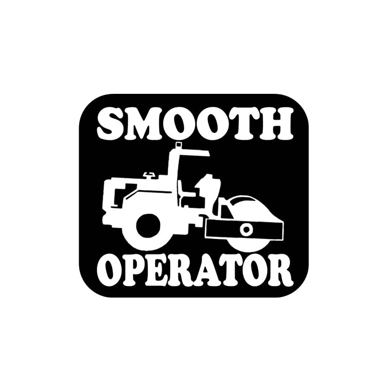 Compactor Sticker Smooth Operator OS 222 vinyl 6" Decal Road
