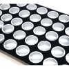 FindingKing 2 White Plastic Stackable Jewelry Display Trays w/ Black