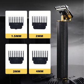 RQTYBUI Hair Clippers for Men - Cordless Electric Hair Trimmer Beard Trimmer Shaver, Zero Gapped Edgers with Guide Combs, Black