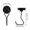 Aogarso Magnetic Hooks, Super Strong Magnets, Stainless Steel, Rust Resistant,