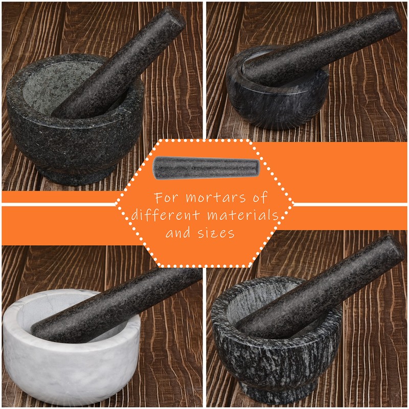 Granite Replacement Pestle 7.4inch Only Polished Stone Pestle, Large Pestle