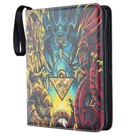DRZERUI Card Binder for YuGiOh Cards，9-Pockets Trading Card Binder with 40 Removable Sleeves, 9 Pocket Card Album Compatible for YuGiOh Cards（Model Y, Classic King）