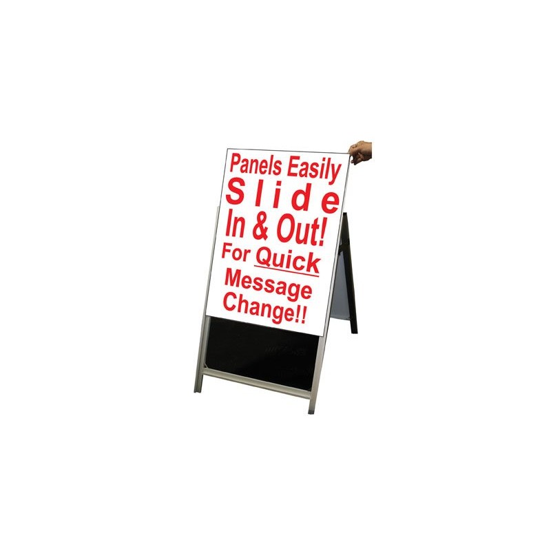 NEOPlex 24" x 48" Aluminum Sidewalk Sandwich Board A-frame Sign