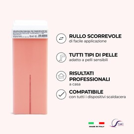 Sie-Depil Waxing Roll, Rose, Wax, Wax, Wax Refill Wax Roller, 3 x 100ml, Universal Wax, Wax Roller, Wax Epilation Roller