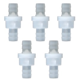 Audio Fan Check Valve Prevent Backflow Check Valve Oil Resistant Ozone Resistant Fuel Diesel Liquid Air Durable for Aquarium Fish Tank Plastic One-Way Check Valve with Check Valve Inner Diameter 10mm