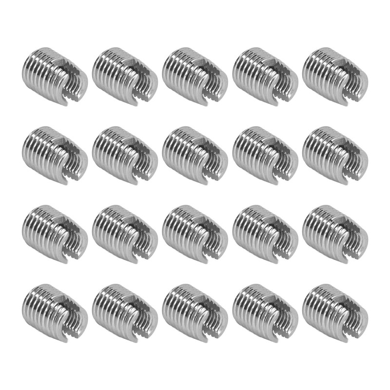 20PCS Self Tapping Insert Stainless Steel Slotted Wire Thread Repair