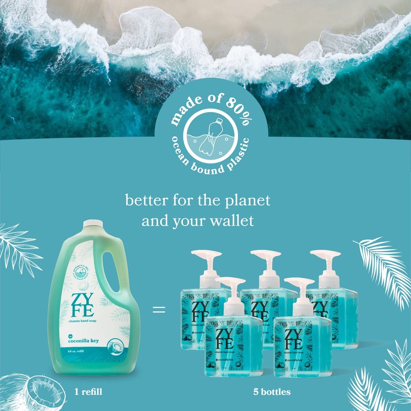 ZYFE Foaming Hand Soap Refills – 64oz Foam Soap Refill