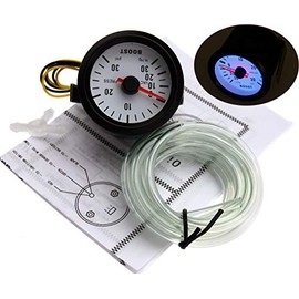 Create idea 52mm Dials PSI Motor Pointer Car Turbo Boost Gauge Blue LED Light Display + 172cm Hose