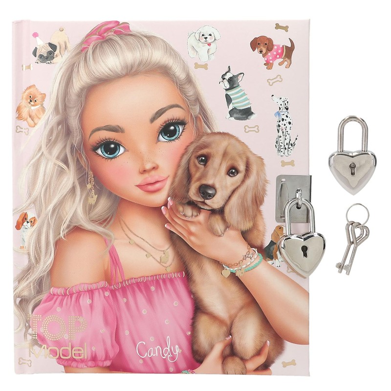 Depesche TOPModel Kitty and Doggy 12958 Diary in Beige with