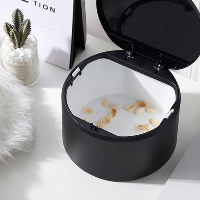 BUGUUYO Waste Container Mini Dustbins Desktop Storage Container