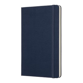 Moleskine Classic Notebook, Hard Cover, Large (5" x 8.25") Dotted, Sapphire Blue, 240 Pages