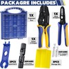 haisstronica 25PCS Solar Crimping Tool Kit, 20 Pairs MC4 Connectors